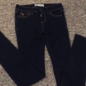 Girls blue Abercrombie slim jeans 12